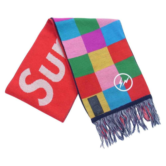 Supreme シュプリーム uniform experiment ユニフォームエクスペリメント × fragment フラグメント マフラー マルチカラー系【中古】