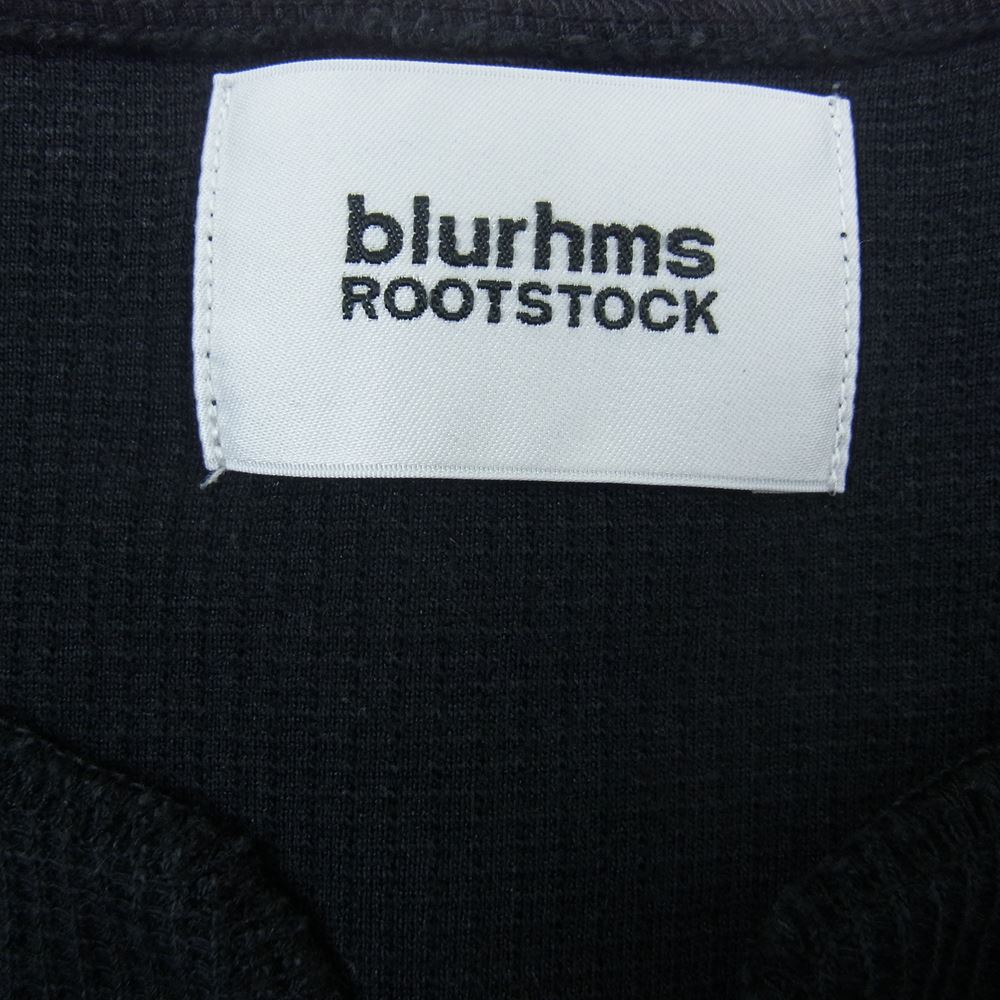 ブラームス Rough&Smooth Thermal Overneck S/S ラフアンドスムース サーマル オーバーネック 半袖 Tシャツ ブラック系【中古】