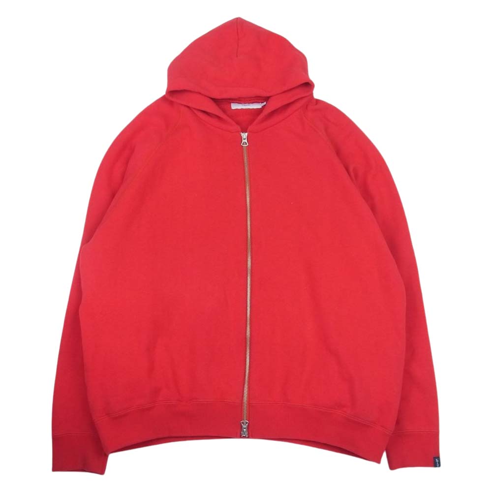 GRAPHPAPER グラフペーパー GU181-40092B LOOPWHEELER Zip Parka ループウィラー ジップ パーカー レッド系 F【中古】