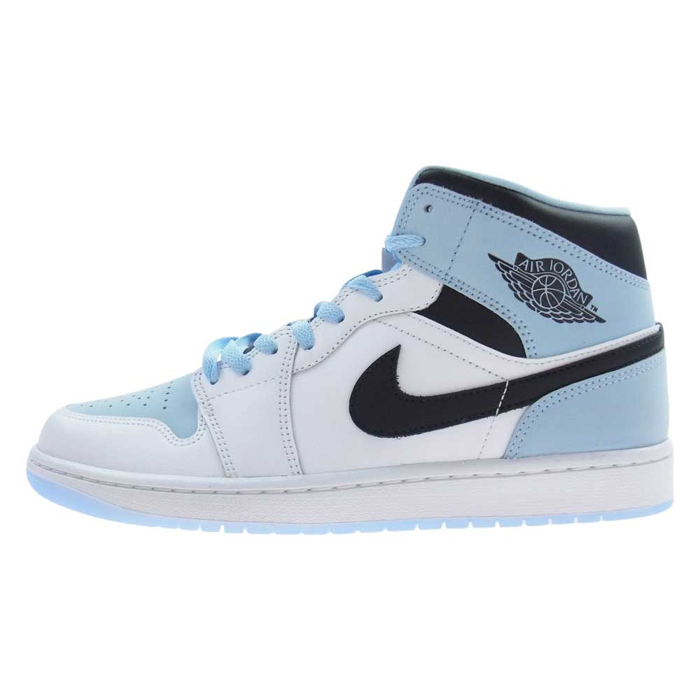 NIKE AIR JORDAN ナイキ ジョーダン 23SS DV1308-104  AIR JORDAN 1 MID SE エアジョーダン1 アイスブルー ミッド カット スニーカー ライトブルー系 ホワイト系 28.0cm【新古品】【未使用】【中古】