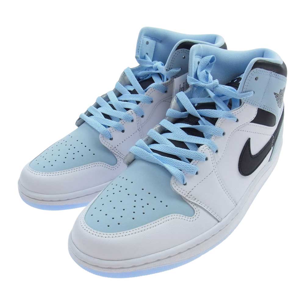 NIKE AIR JORDAN ナイキ ジョーダン 23SS DV1308-104  AIR JORDAN 1 MID SE エアジョーダン1 アイスブルー ミッド カット スニーカー ライトブルー系 ホワイト系 28.0cm【新古品】【未使用】【中古】