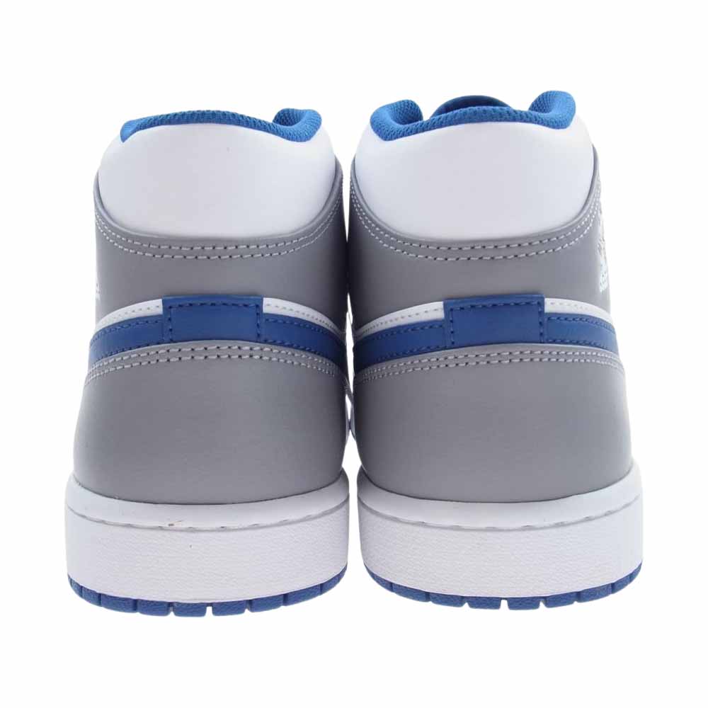 NIKE AIR JORDAN ナイキ ジョーダン DQ8426-014  AIR JORDAN 1 MID TRUE BLUE エアジョーダン1 トゥルーブルー ミッド カット スニーカー  グレー×ホワイト×ブルー 28.0cm【新古品】【未使用】【中古】