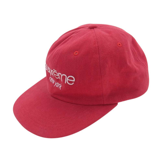Supreme シュプリーム 18SS CLASSIC LOGO 6-PANEL CAP クラシックロゴ キャップ レッド系【中古】