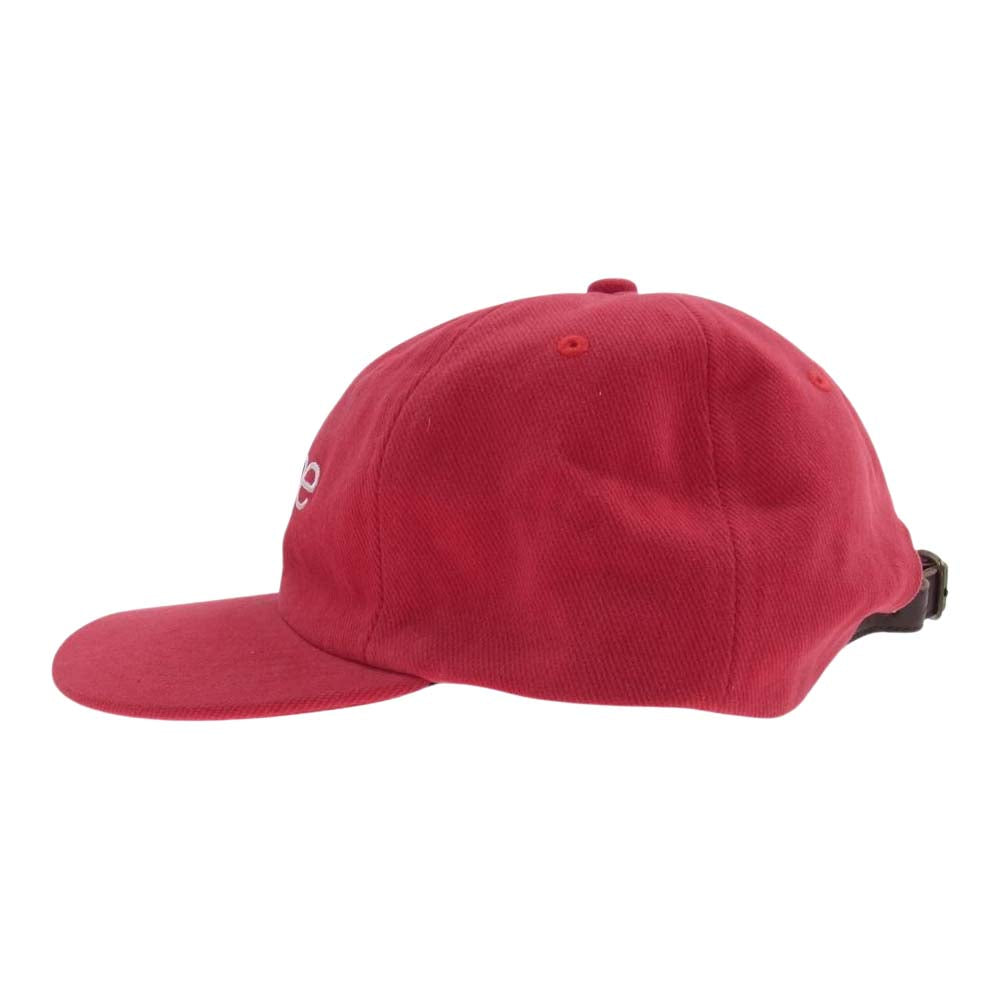 Supreme シュプリーム 18SS CLASSIC LOGO 6-PANEL CAP クラシックロゴ キャップ レッド系【中古】
