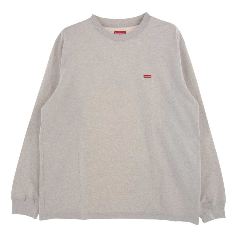 Supreme シュプリーム 22AW  Small Box L/S Tee スモールボックス ロングスリーブ 長袖 Tシャツ グレー系 M【極上美品】【中古】
