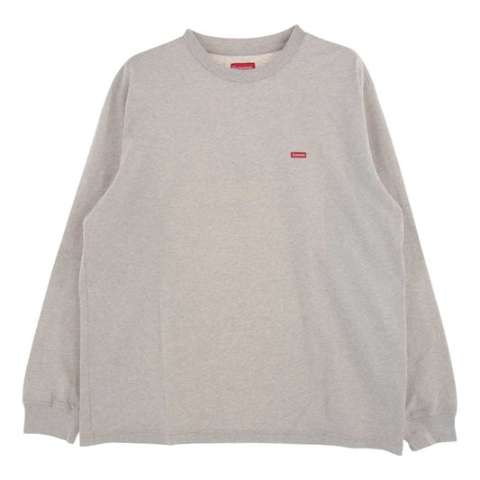 Supreme シュプリーム 22AW  Small Box L/S Tee スモールボックス ロングスリーブ 長袖 Tシャツ グレー系 M【極上美品】【中古】