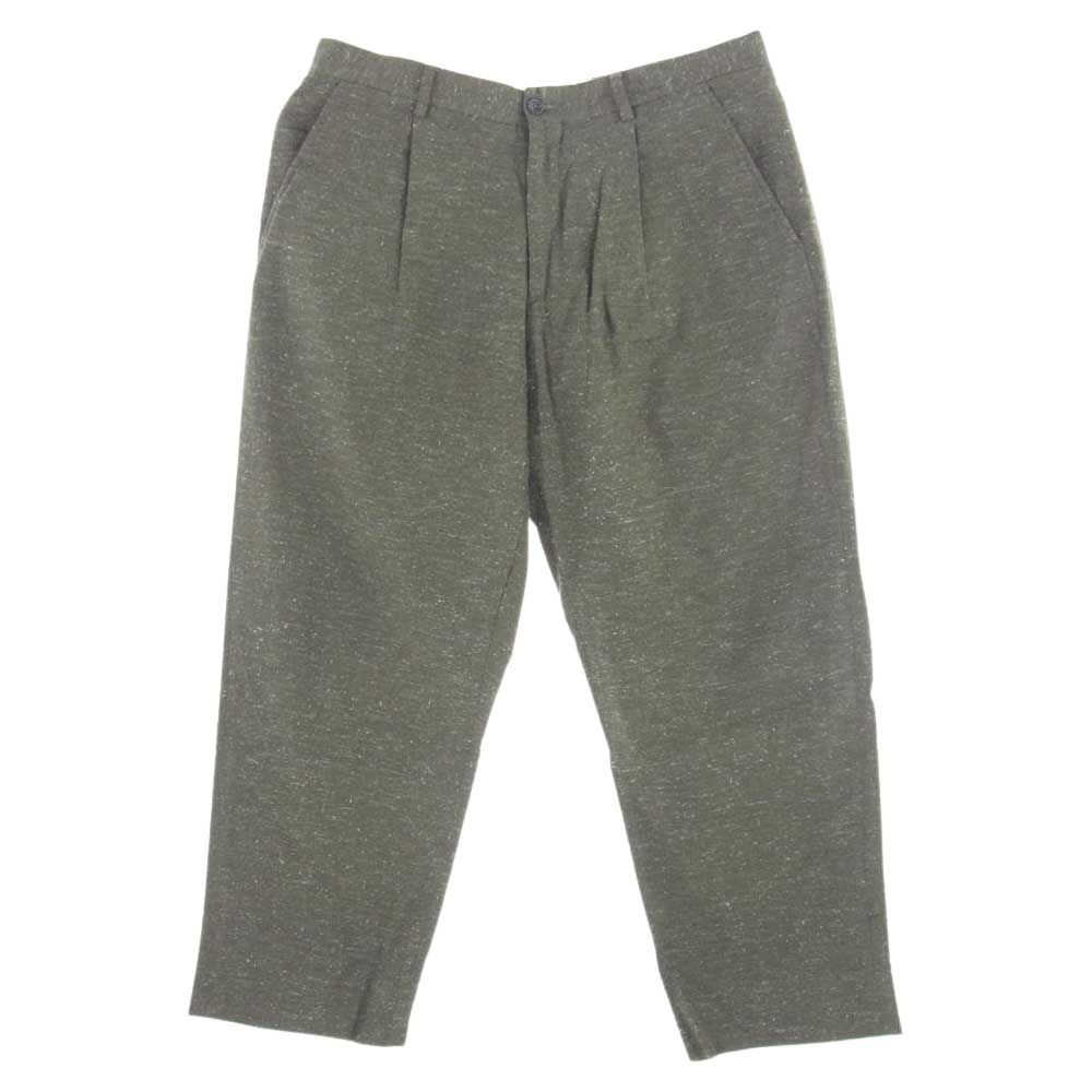 Supreme シュプリーム 20AW　 Pleated Trousers プリーツネップトラウザー スラックス ロング パンツ カーキ系 32【美品】【中古】