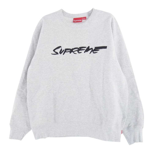 Supreme シュプリーム 20AW  Futura Logo Crewneck Sweat フューチュラ フロントロゴ プリント クルーネック スウェットトレーナー グレー系 M【美品】【中古】