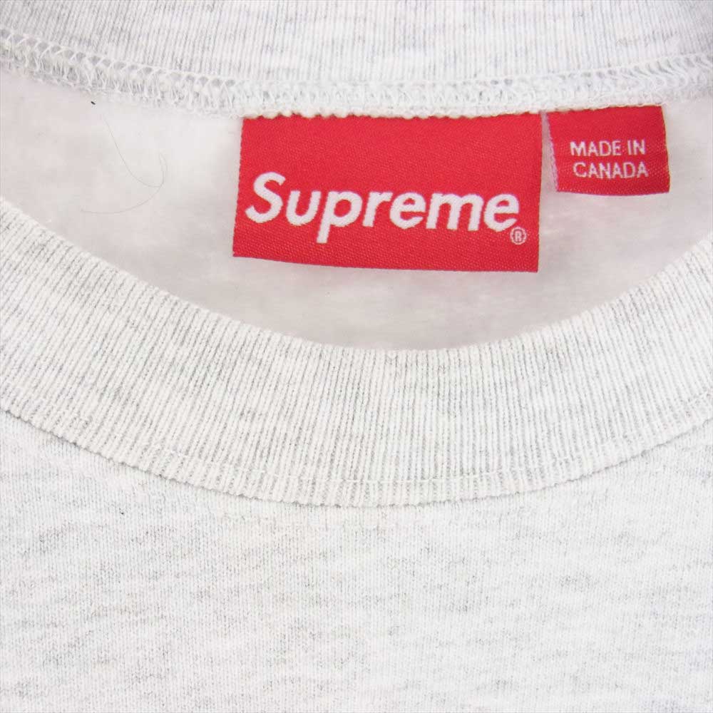 Supreme シュプリーム 20AW  Futura Logo Crewneck Sweat フューチュラ フロントロゴ プリント クルーネック スウェットトレーナー グレー系 M【美品】【中古】