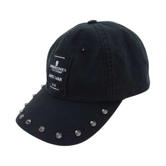 Supreme シュプリーム 23SS × Undercover Studded 6-Panel Cap キャップ ブラック系【中古】