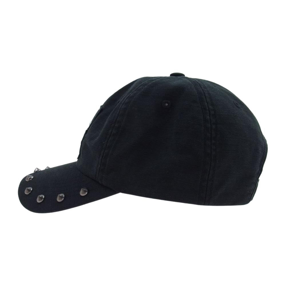 Supreme シュプリーム 23SS × Undercover Studded 6-Panel Cap キャップ ブラック系【中古】