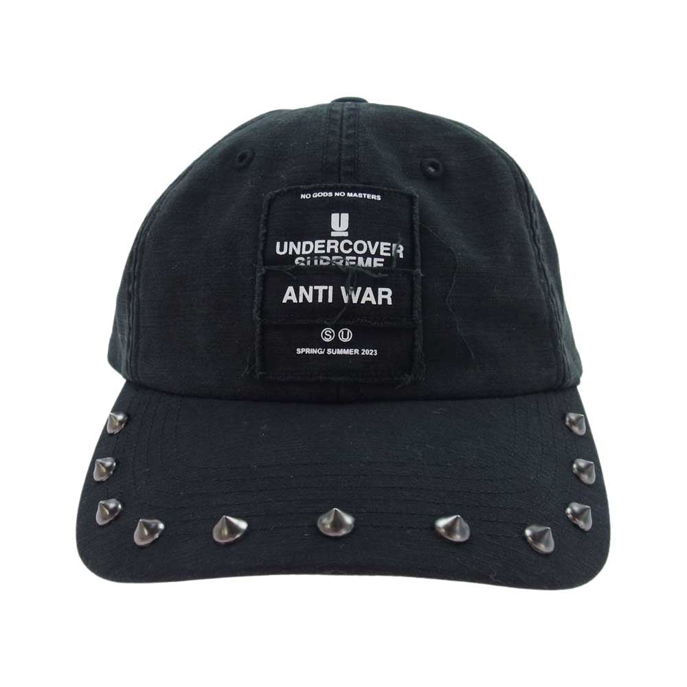 Supreme シュプリーム 23SS × Undercover Studded 6-Panel Cap キャップ ブラック系【中古】