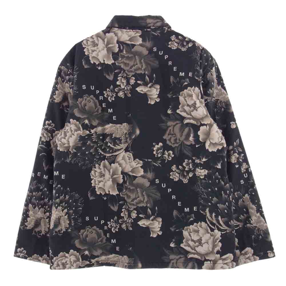 Supreme シュプリーム 21SS  Peacock Jacket ピーコックジャケット チャイナボタン キルティング ライナー ジャケット ブラック系 チャコール系 M【中古】