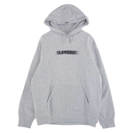 Supreme シュプリーム 20SS  Motion Logo Hooded Sweatshirt モーションロゴ フーデッド スウェットシャツ プルオーバーパーカー　 グレー系 M【美品】【中古】