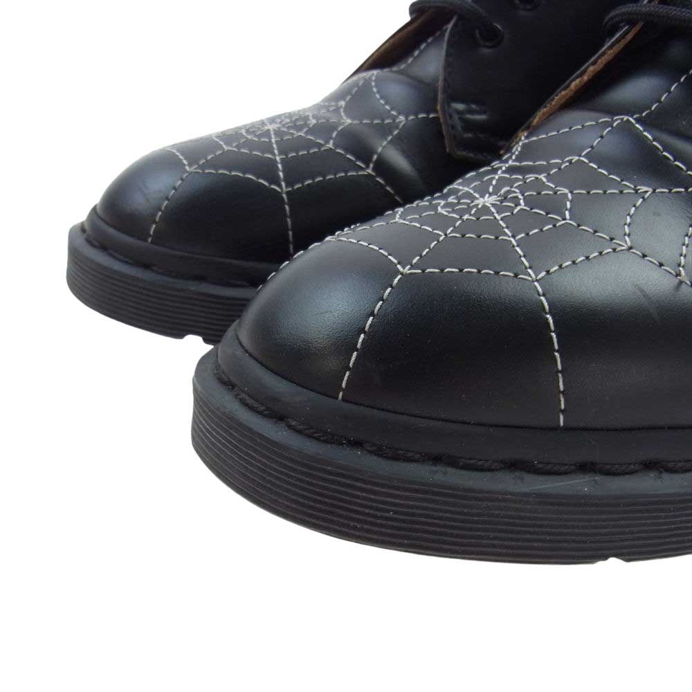 Supreme シュプリーム 22SS 27952001 × Dr. Martens 3-Eye Spiderweb ドクターマーチン スパイダーウェブ 3 アイ シューズ ブラック系 UK6【中古】