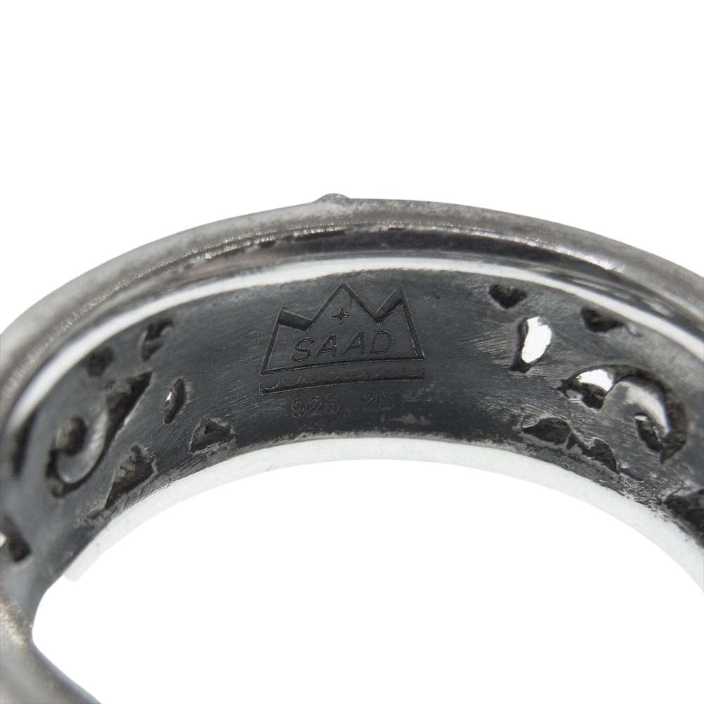 SAAD サード 台座 太陽神 リング シルバー系 25号【中古】
