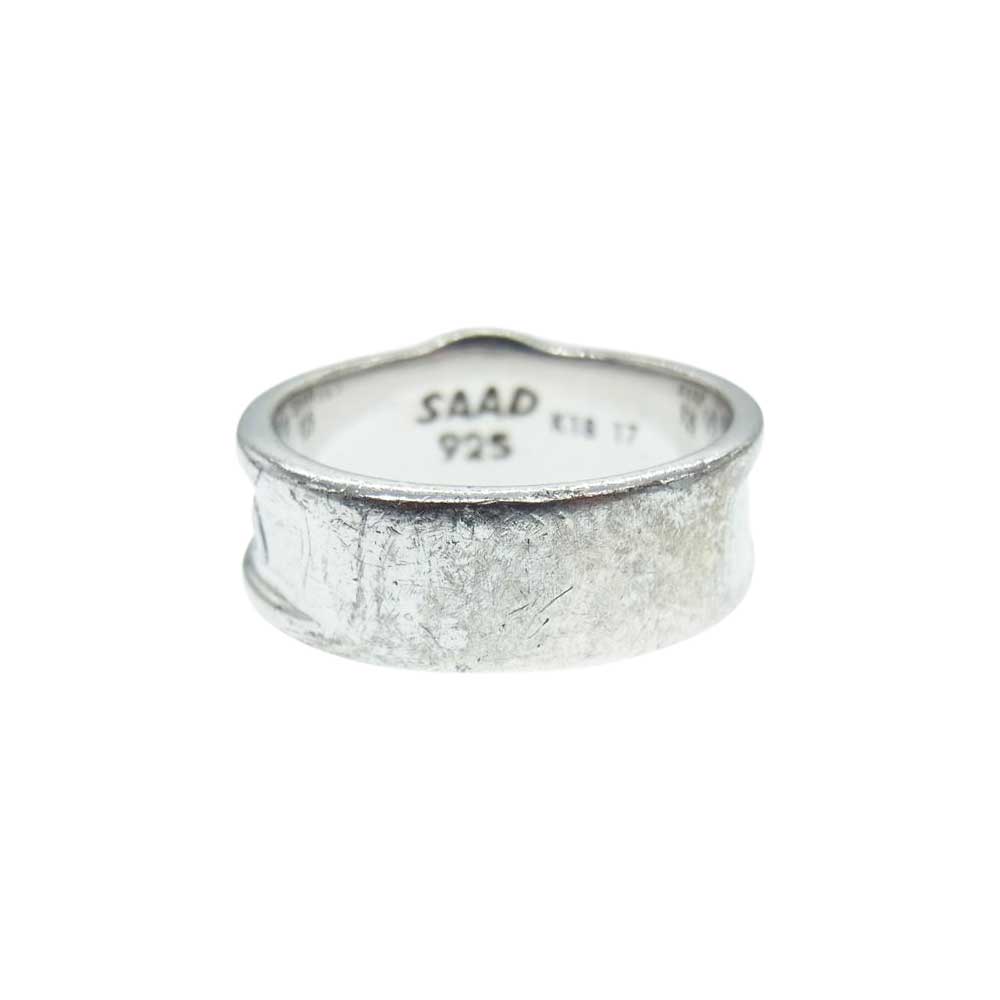 SAAD サード K18 太陽神 唐草 リング シルバー系 17号【中古】