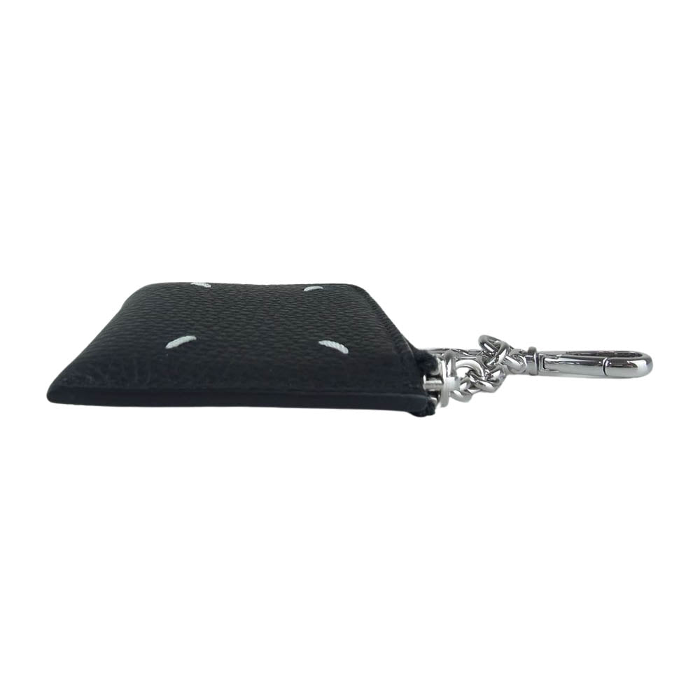 MAISON MARGIELA メゾンマルジェラ SA1UI0012 P4746 ZIP AROUND KEYRING ジップ アラウンド ウォレット 財布 キーリング ブラック系【新古品】【未使用】【中古】