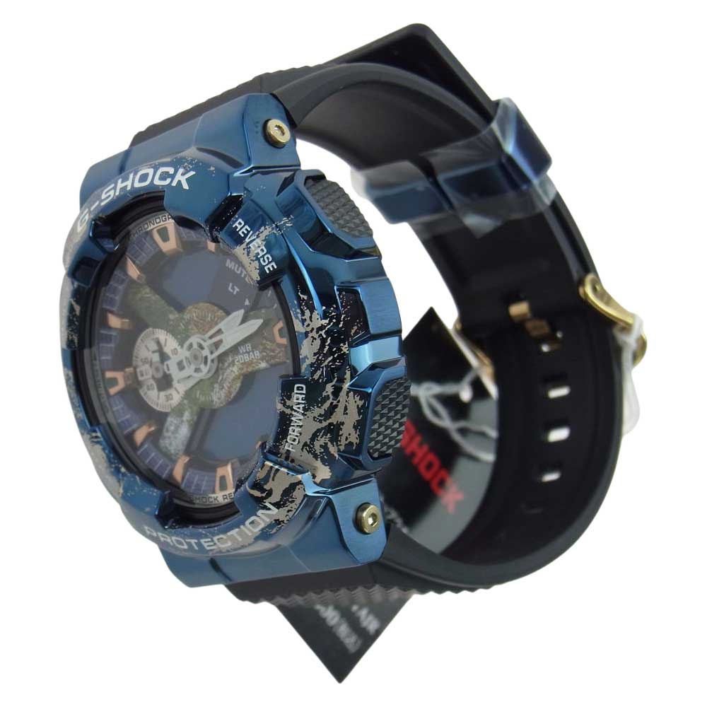 CASIO G-SHOCK カシオ ジーショック GM-110EARTH-1AJR ANALOG-DIGITAL アナログ デジタル アナデジ 地球 アース ウォッチ 腕時計 ブルー系 ブラック系【新古品】【未使用】【中古】