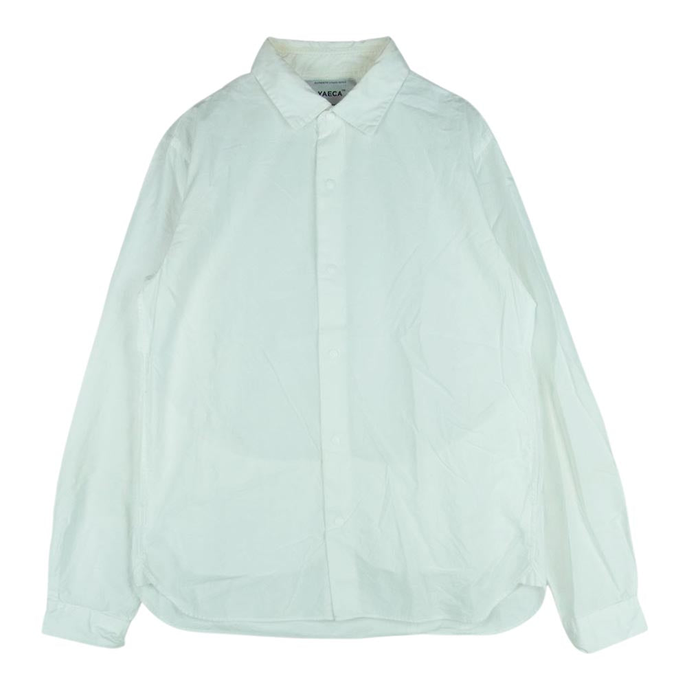 YAECA ヤエカ 16121 COMFORT SHIRT STANDARD LONG コンフォート スタンダート ロング カジュアル シャツ スナップ ホワイト系 M【中古】