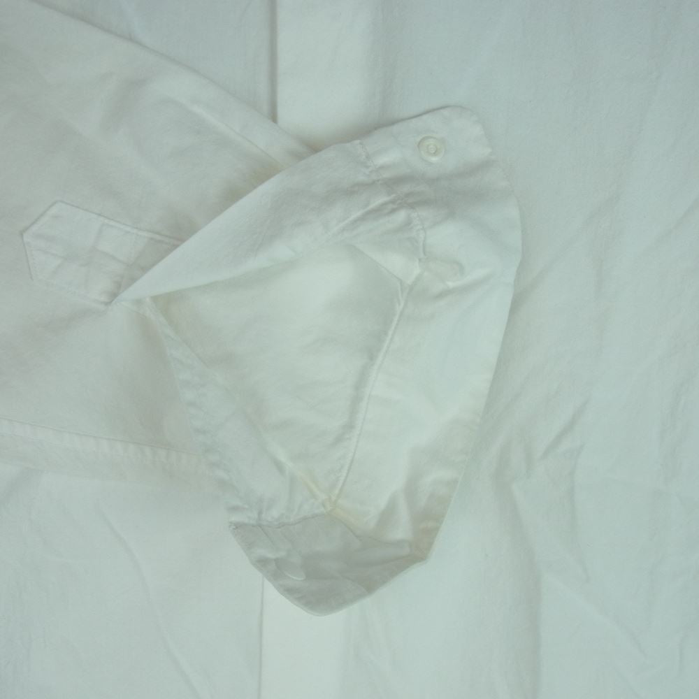 YAECA ヤエカ 16121 COMFORT SHIRT STANDARD LONG コンフォート スタンダート ロング カジュアル シャツ スナップ ホワイト系 M【中古】