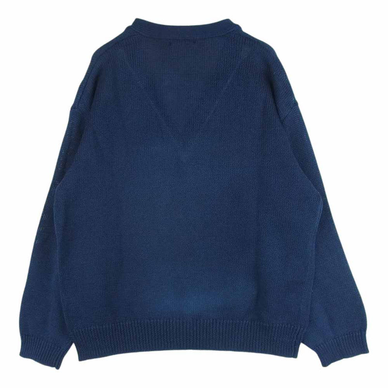 ユニバーサルプロダクツ 201-60201 DRY COTTON KNIT CARDIGAN ドライ コットン ニット カーディガン ネイビー系 2【中古】