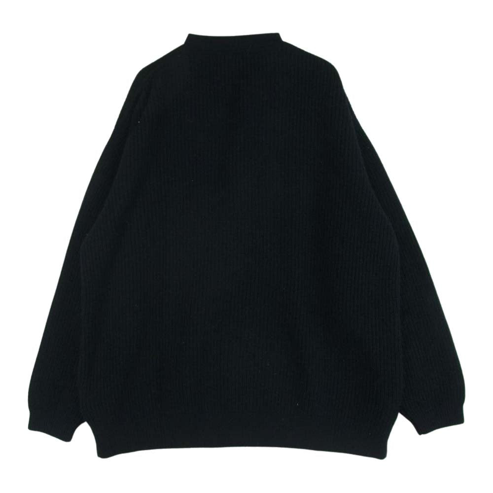 ユニバーサルプロダクツ 213-60201 CARDED MERINO WOOL CARDIGANE メリノ ウール カーディガン ブラック系 2【中古】