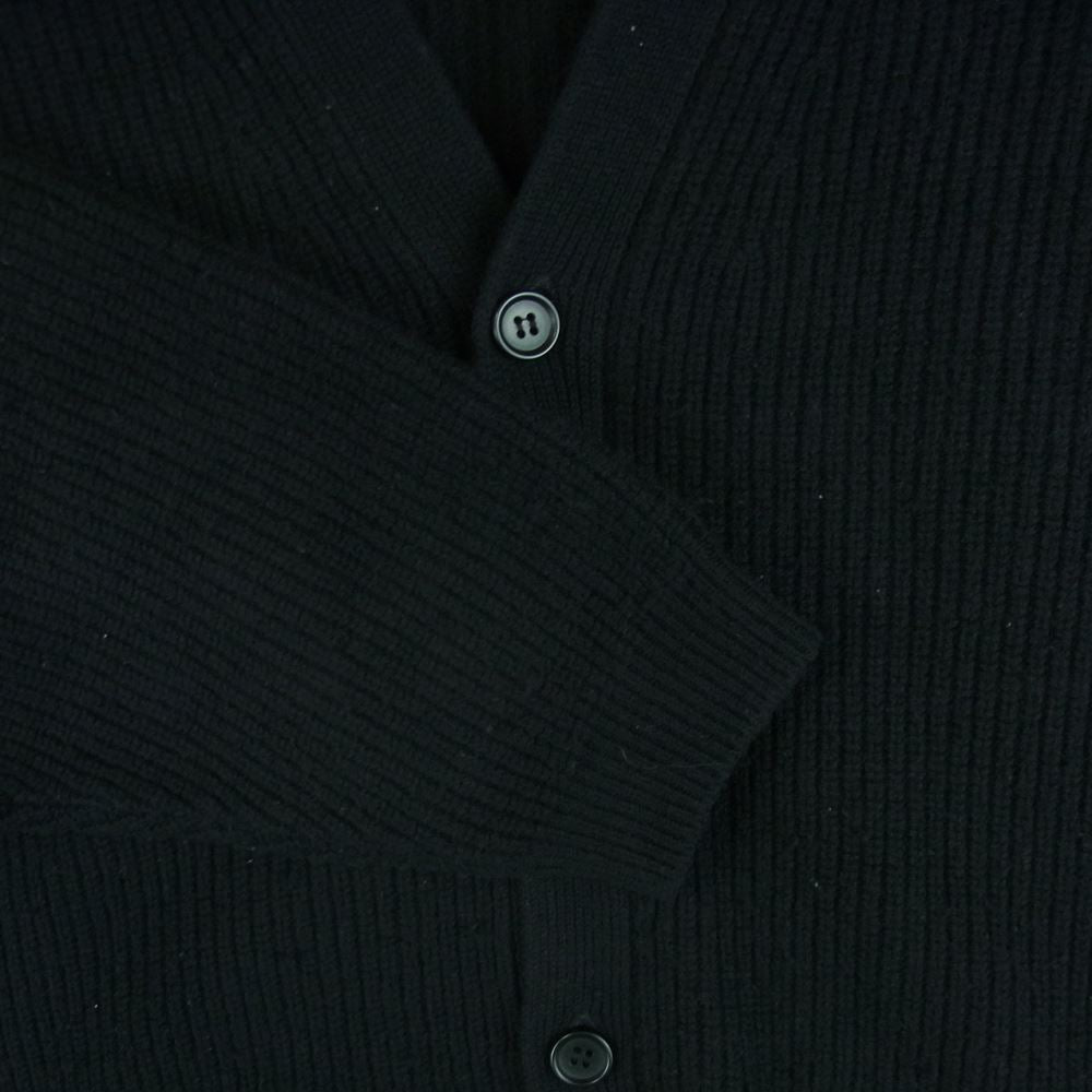 ユニバーサルプロダクツ 213-60201 CARDED MERINO WOOL CARDIGANE メリノ ウール カーディガン ブラック系 2【中古】