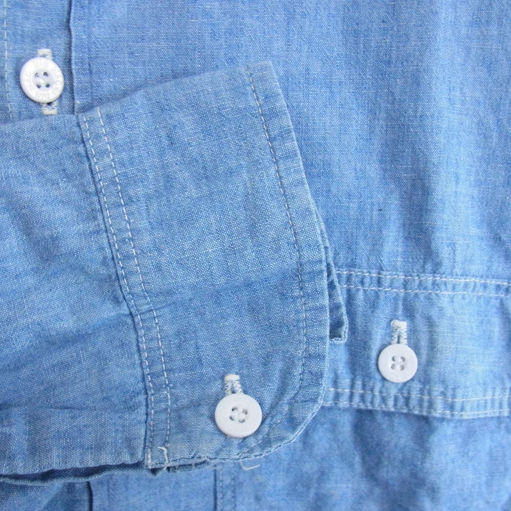 ビックマック 70s JCPenny JCペニー シャンブレー 長袖 シャツ ブルー系 サイズ表記無【中古】
