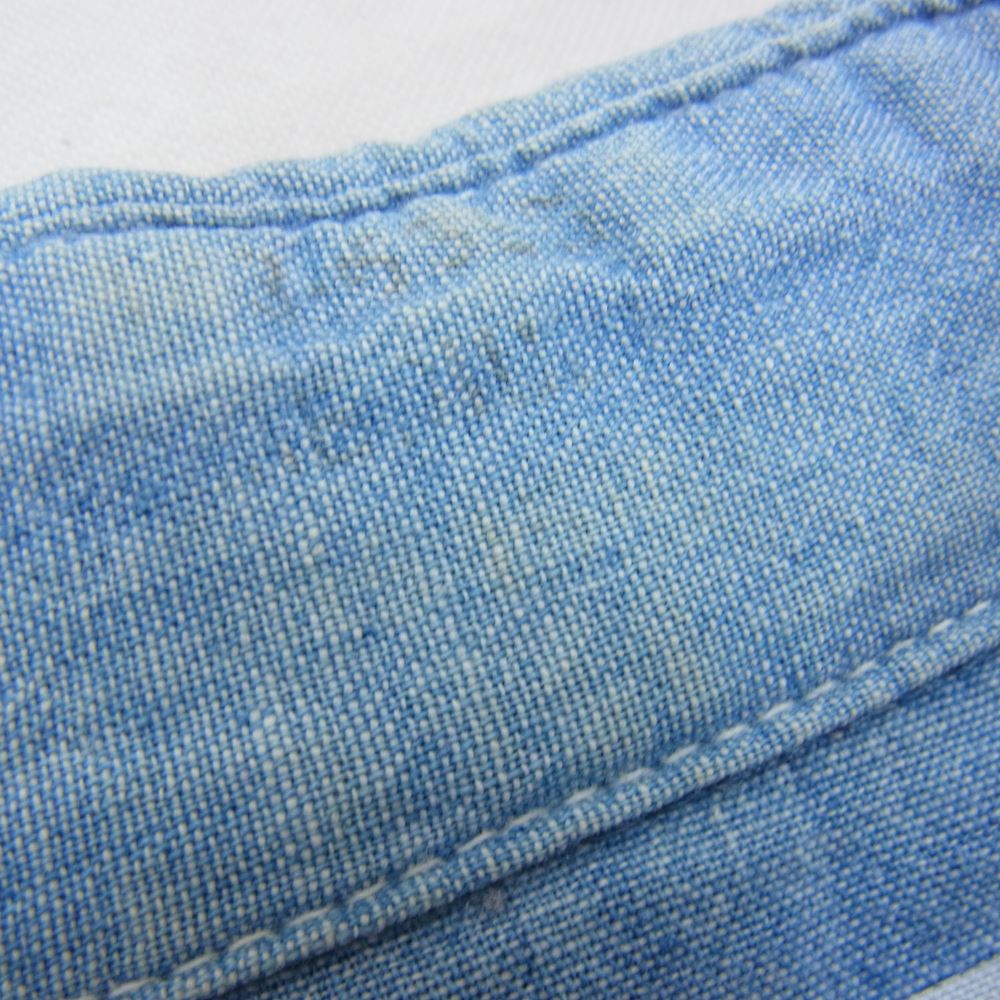 ビックマック 70s JCPenny JCペニー シャンブレー 長袖 シャツ ブルー系 サイズ表記無【中古】