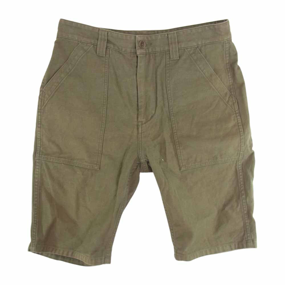 Nigel Cabourn ナイジェルケーボン ベイカー ショーツ ハーフ パンツ カーキ系 32【中古】