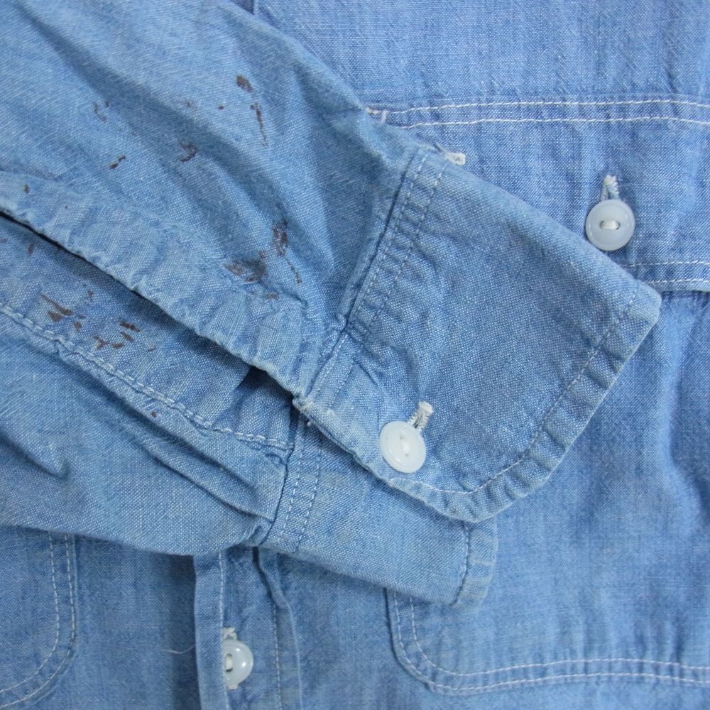 ビックマック 60s Penneys ペニーズ シャンブレー 長袖 シャツ ブルー系 サイズ表記無【中古】