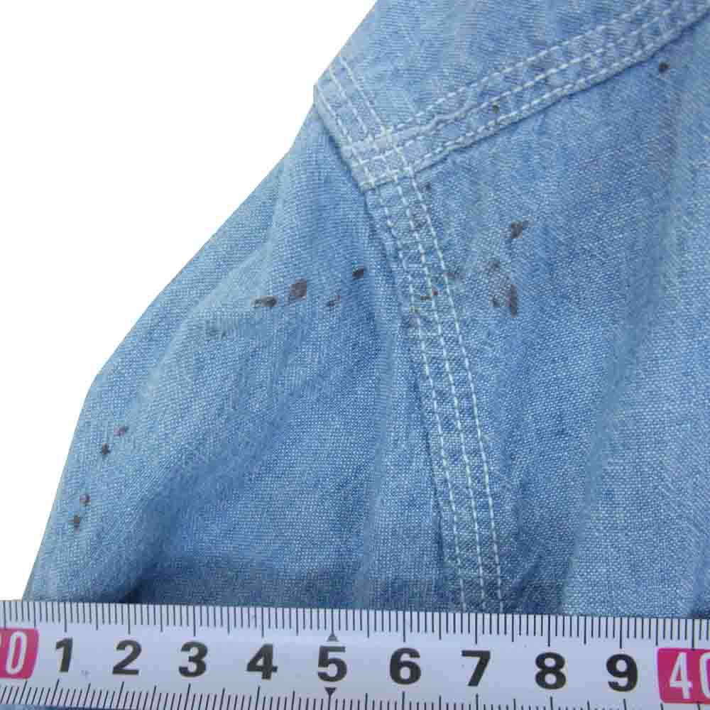 ビックマック 60s Penneys ペニーズ シャンブレー 長袖 シャツ ブルー系 サイズ表記無【中古】