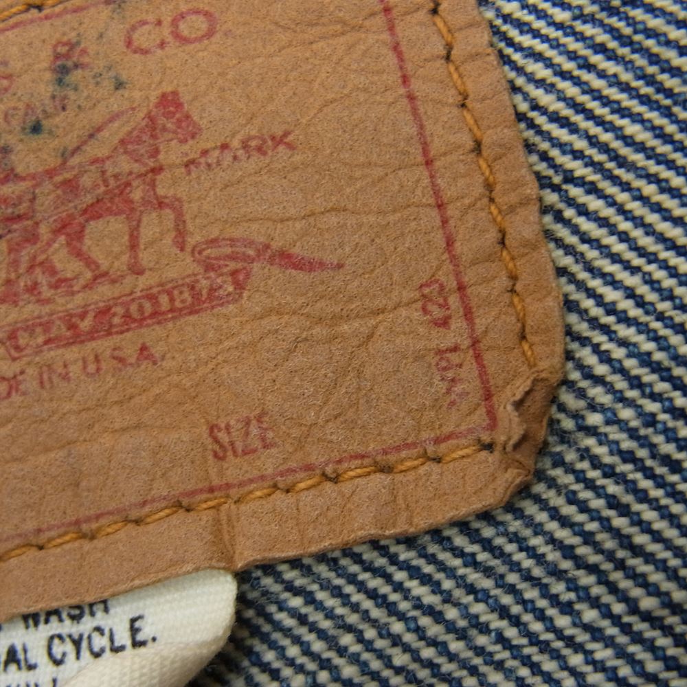 Levi's リーバイス 70s 70505 4th フォース スモールe ケアタグ 初期 デニム ジャケット インディゴブルー系 サイズ表記無【中古】