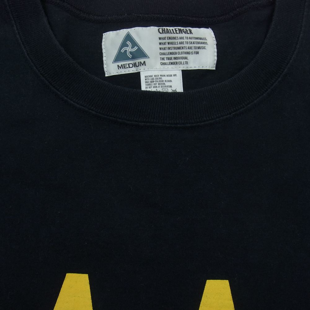 CHALLENGER チャレンジャー NAAA プリント 半袖 Tシャツ ブラック系 M【中古】