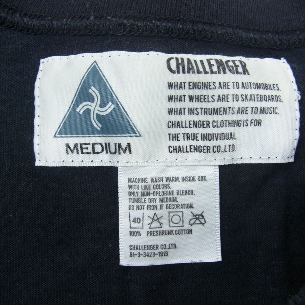 CHALLENGER チャレンジャー NAAA プリント 半袖 Tシャツ ブラック系 M【中古】