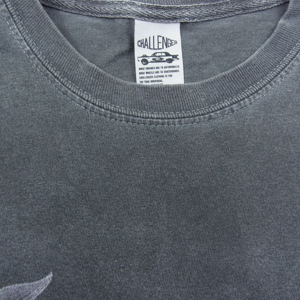 CHALLENGER チャレンジャー  NO PAIN NO GAIN 半袖 Tシャツ グレー系 S【中古】
