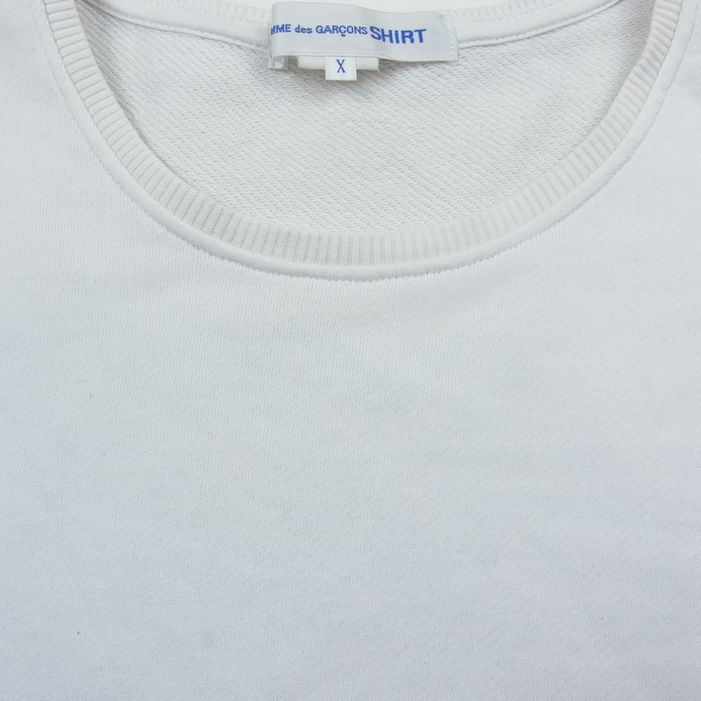 COMME des GARCONS コムデギャルソン W25119 SHIRT クルーネック スウェット ホワイト系 ホワイト系 X【中古】