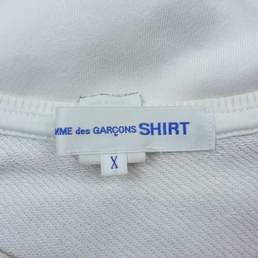 COMME des GARCONS コムデギャルソン W25119 SHIRT クルーネック スウェット ホワイト系 ホワイト系 X【中古】