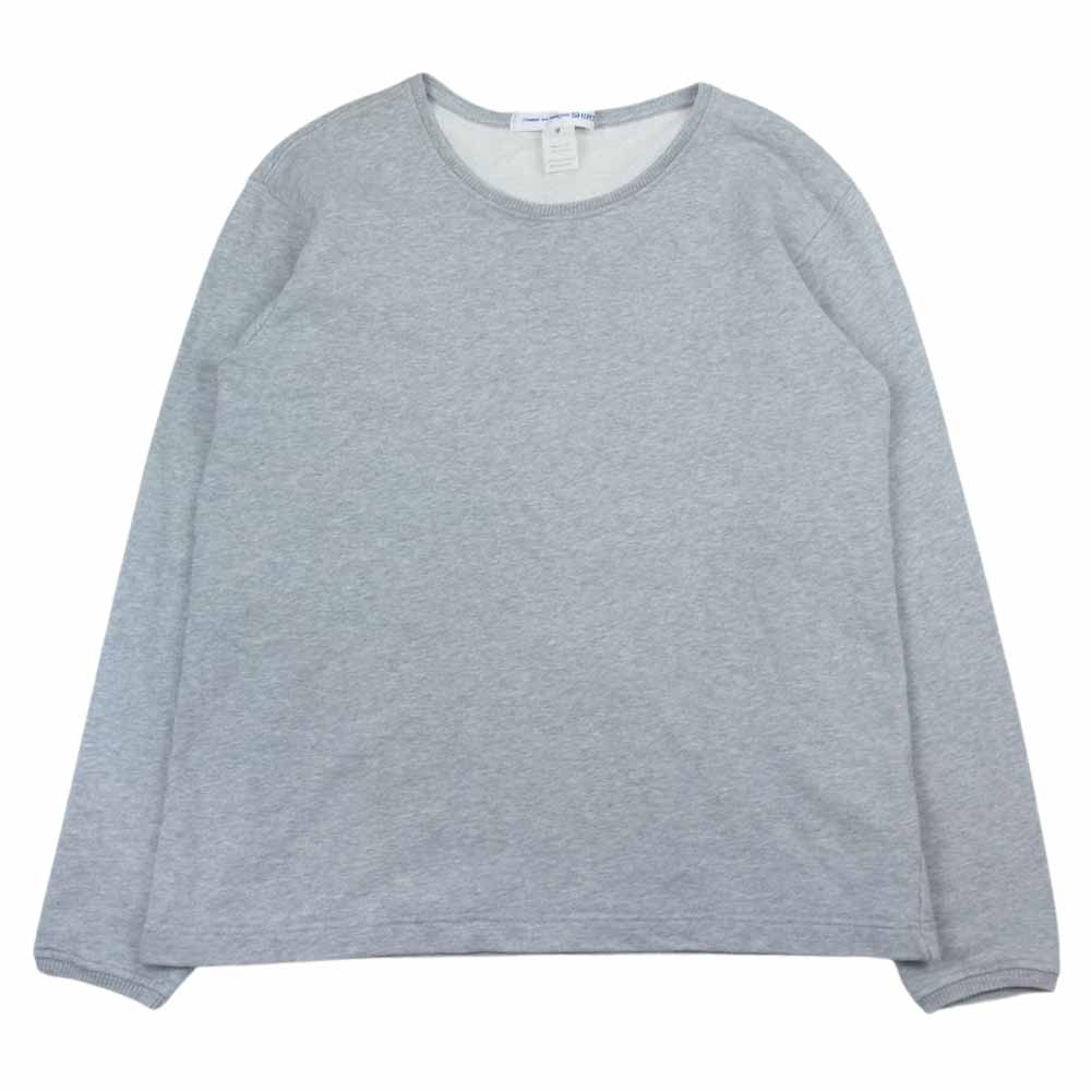 COMME des GARCONS コムデギャルソン W25119 SHIRT クルーネック スウェット グレー グレー系 M【中古】