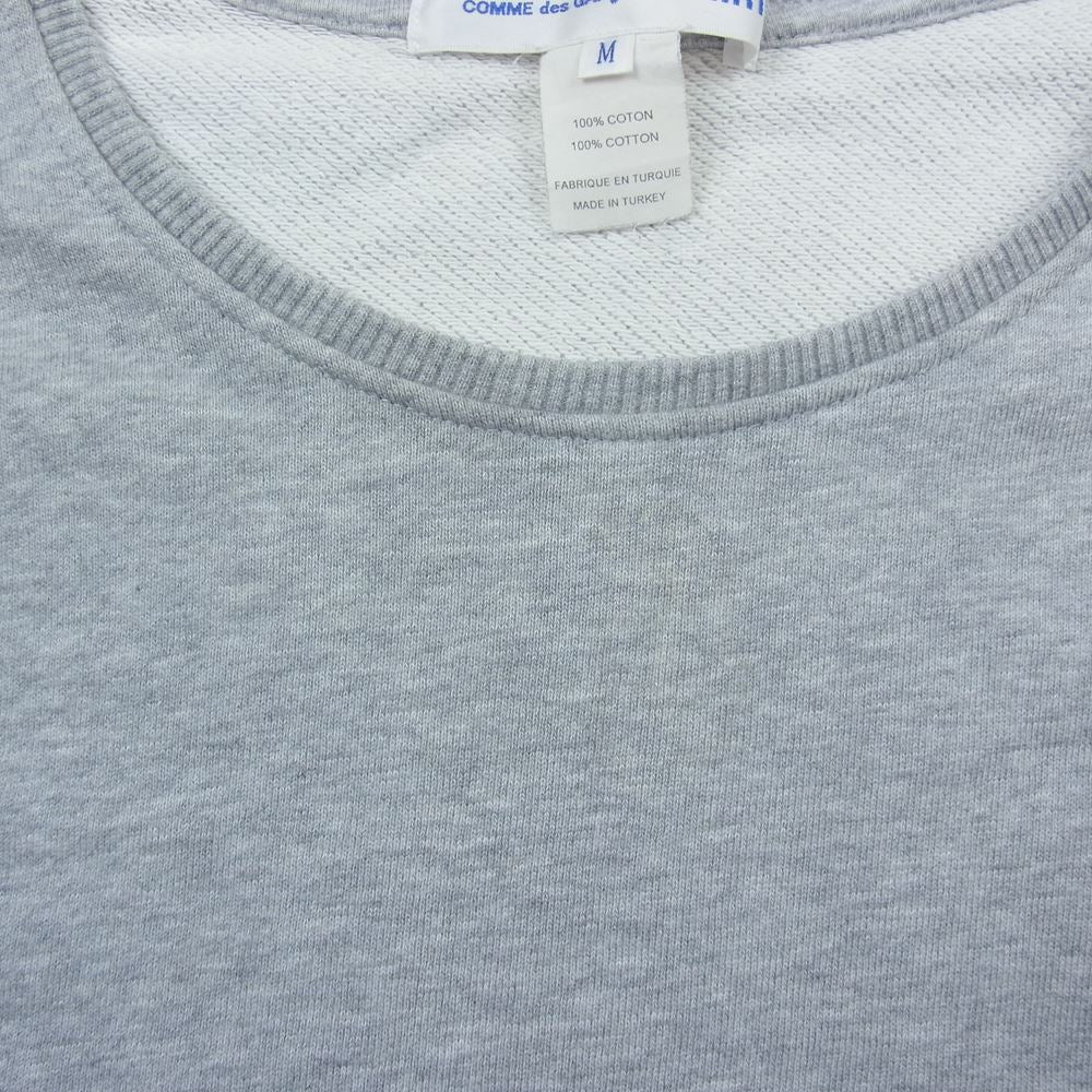 COMME des GARCONS コムデギャルソン W25119 SHIRT クルーネック スウェット グレー グレー系 M【中古】