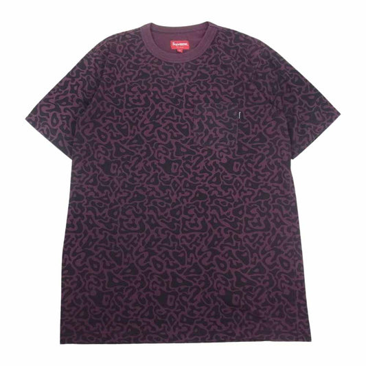 Supreme シュプリーム 13AW Pacific Camo Pocket Tee パシフィック カモフラージュ ポケット 半袖 Tシャツ パープル系 M【中古】