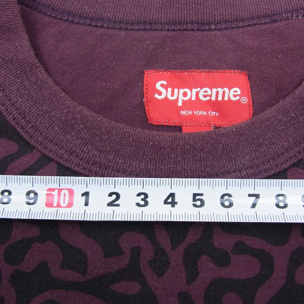 Supreme シュプリーム 13AW Pacific Camo Pocket Tee パシフィック カモフラージュ ポケット 半袖 Tシャツ パープル系 M【中古】