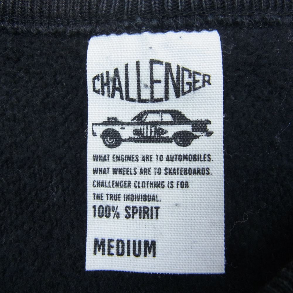 CHALLENGER チャレンジャー CLG-CS 016-007  OGO CREWNECK ロゴ クルーネック スウェット ブラック系 M【中古】