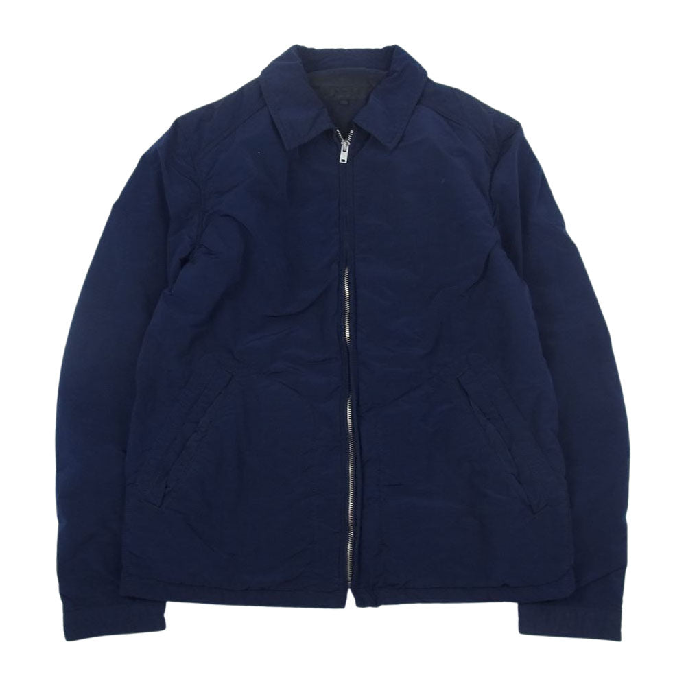 COMME des GARCONS HOMME コムデギャルソンオム AD2015 HP-J021 エステル製品染め パッカリング 裏地ブラックウォッチ ジャケット ネイビー系 S【中古】