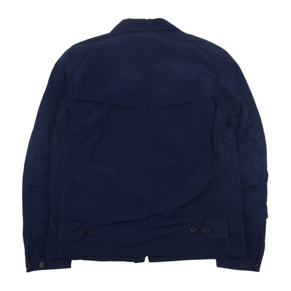 COMME des GARCONS HOMME コムデギャルソンオム AD2015 HP-J021 エステル製品染め パッカリング 裏地ブラックウォッチ ジャケット ネイビー系 S【中古】