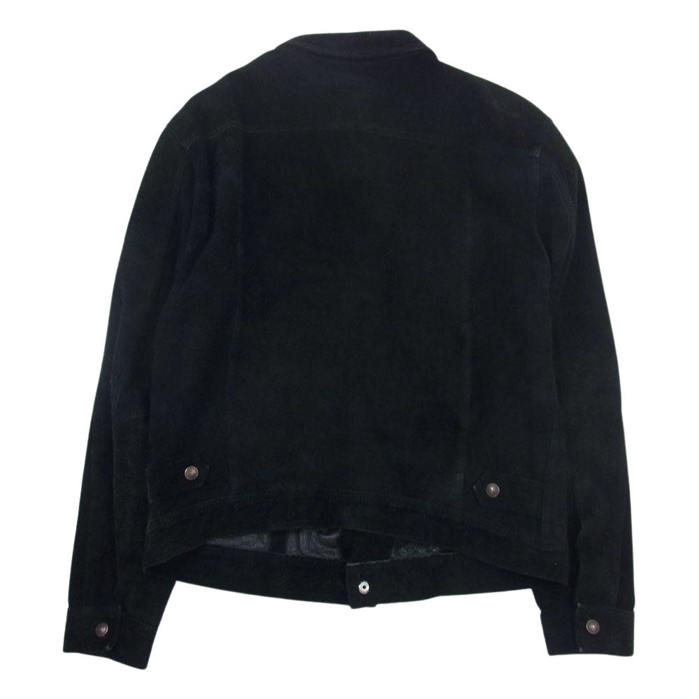 UNDERCOVER アンダーカバー 97-98AW  UC-7W-JK-06 LEAF期 ライン スエード ジャケット 牛革 ブラック系 L【中古】