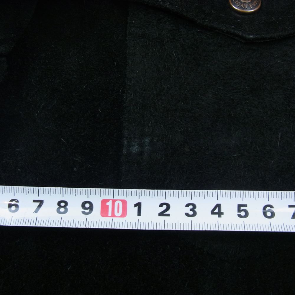 UNDERCOVER アンダーカバー 97-98AW  UC-7W-JK-06 LEAF期 ライン スエード ジャケット 牛革 ブラック系 L【中古】
