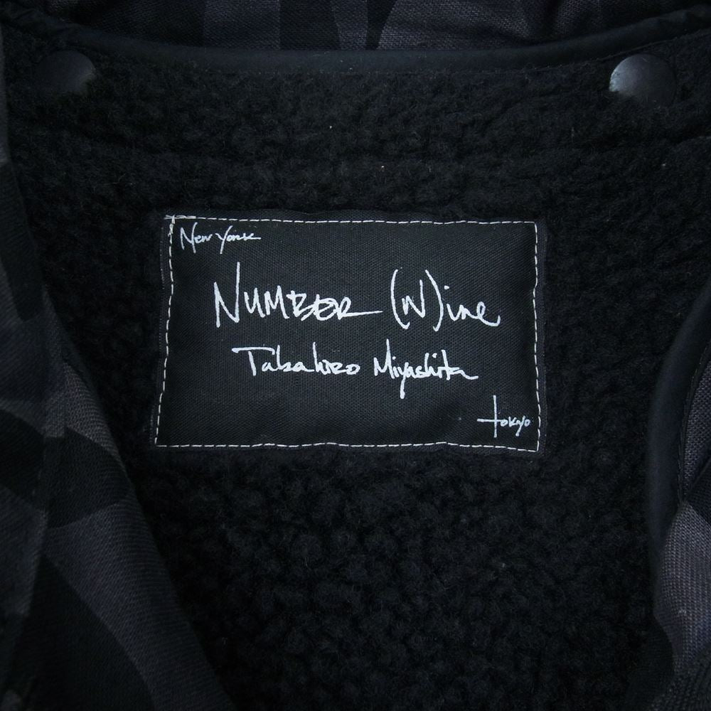 NUMBER(N)INE ナンバーナイン 04AW GIVE PEACE A CHANCE ギブ期 宮下本人期 アーカイブ トライバル 着脱可ボアライナー M-65 ジャケット  グレー系 2【中古】