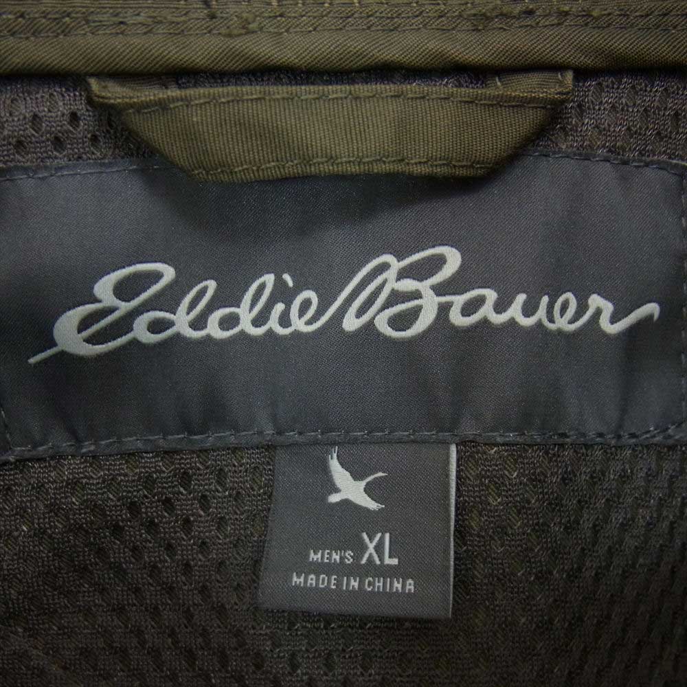 Eddie Bauer エディー・バウアー ジップアップ ナイロン ジャケット TALON ZIP カーキ系 XL【中古】